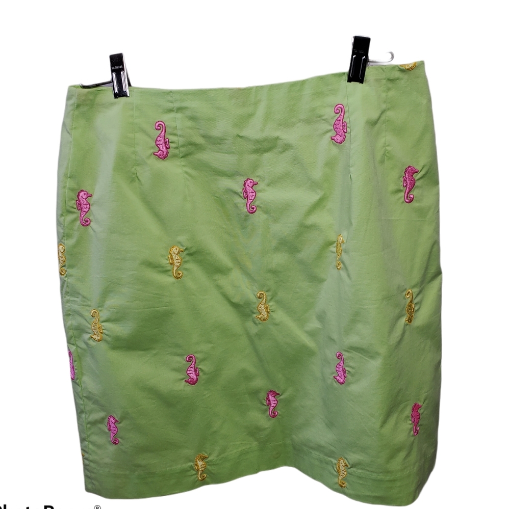 Sea Horse Lilly Pulitzer Mini Skirt Size 6